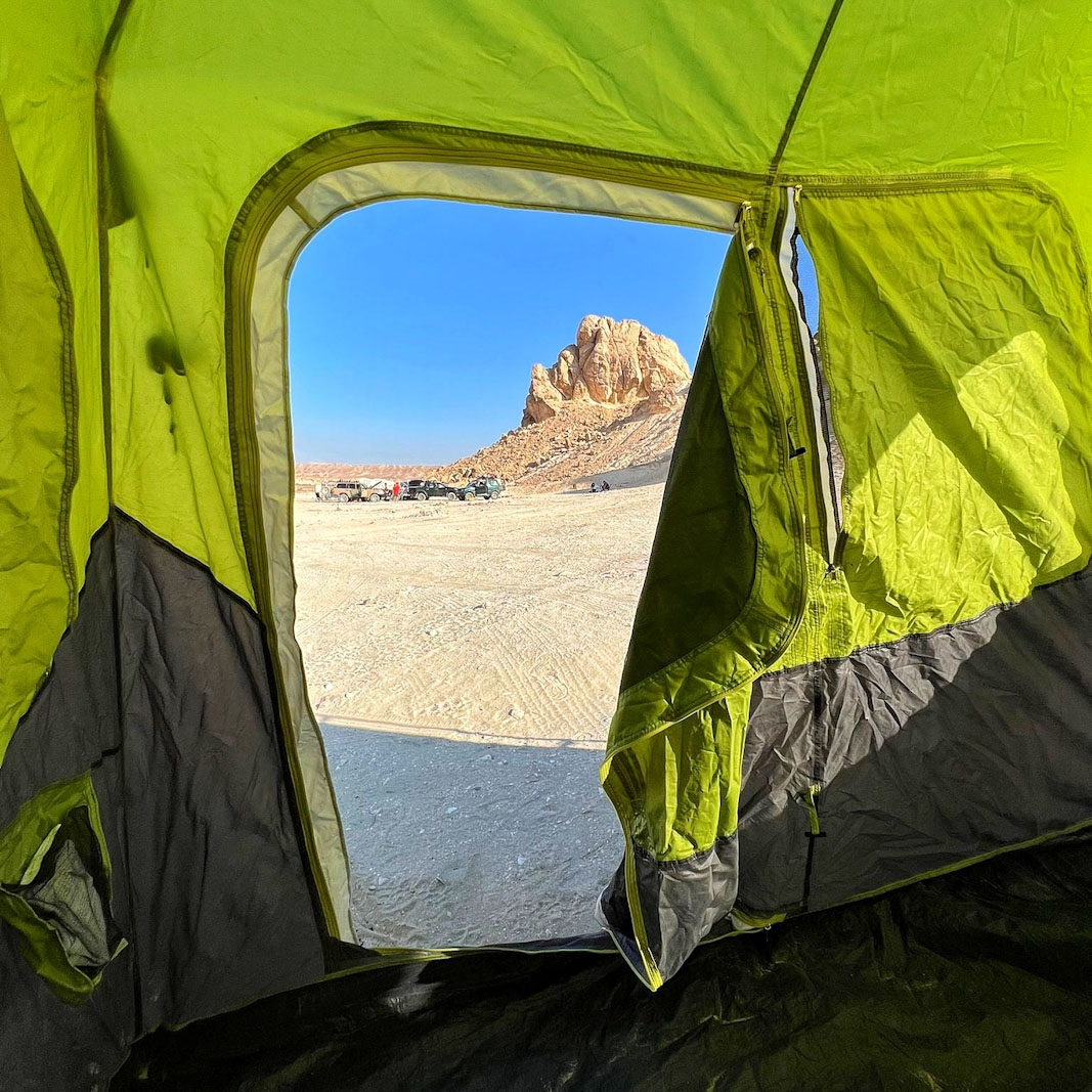 אוהלים במדבר חניון עדה נחל פארן